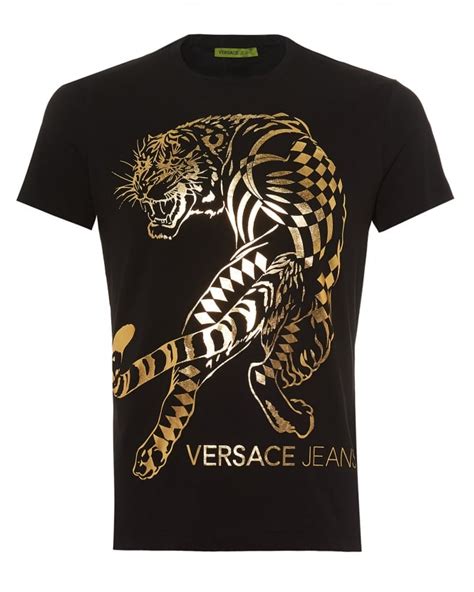 Versace Jeans Mens Tiger Logo Short Sleeve T